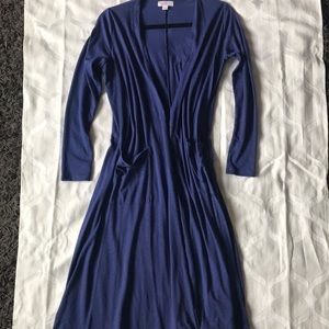 Dark Blue Long Duster